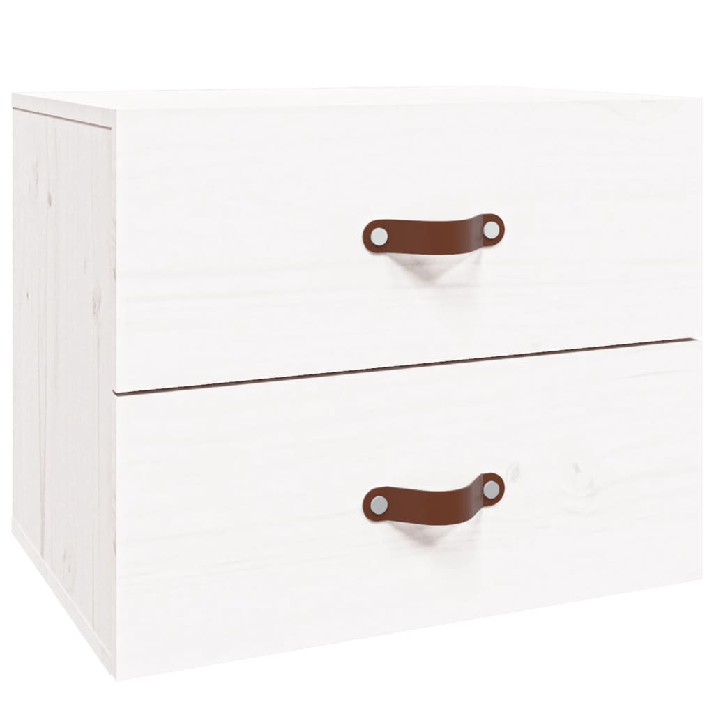 Wall-mounted Bedside Cabinet White 50x36x40 cm